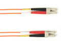 Black Box FOLZHM4-LCLC-OR-10 OM4 MM FO Patch Cable Duplx, Lszh, Orange, Lclc, 10 Feet (3M)