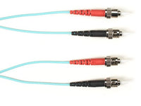 Black Box FOCMR10-STST-AQ-17 10 MM FO Patch Cable Duplx, PVC, Aqua, STST 17 FT