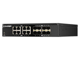 QNAP QSW-3216R-8S8T-US HALF-RACKMOUNT Switch QSW-3216R-8S8T-US, 16 Port Unmanaged Switch, 8 Port of 10GB E NBASE-T (10G/5G/2.5G/1G/100M) & 8 Port of 10GB E SFP+