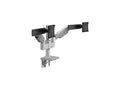 Humanscale X2M2-CBSDSBDSB12NA M/Flex for Dual M2.1 Monitor Arms, M/Connect 2, Sliders, 12 Post, Silver with Gray Trim