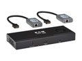 Eaton Tripp Lite B156E-002-H8K-K 2-Port DisplayPort to HDMI Splitter/Extender Kit over Cat6, MST Hub, 8K/4K 60 Hz, DP 1.4