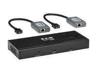 Eaton Tripp Lite B156E-002-H8K-K 2-Port DisplayPort to HDMI Splitter/Extender Kit over Cat6, MST Hub, 8K/4K 60 Hz, DP 1.4