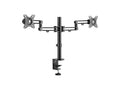Eaton Tripp Lite DDR1327SDFC-1 Dual-Monitor Flex-Arm Desktop Clamp for 13IN to 27IN Displays