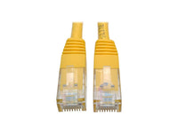 Eaton Tripp Lite N200-001-YW Cat6 Gigabit Molded (UTP) Ethernet Cable (RJ45 M/M), PoE, Yellow, 1 ft. (0.31 m)