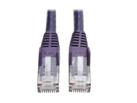 Eaton Tripp Lite N201-003-PU Cat6 Gigabit Snagless Molded (UTP) Ethernet Cable (RJ45 M/M), PoE, Purple, 3 ft. (0.91 m)