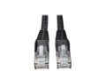 Eaton Tripp Lite N201-008-BK Cat6 Gigabit Snagless Molded (UTP) Ethernet Cable (RJ45 M/M), PoE, Black, 8 ft. (2.43 m)