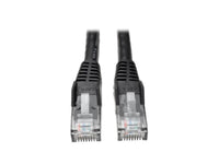 Eaton Tripp Lite N201-008-BK Cat6 Gigabit Snagless Molded (UTP) Ethernet Cable (RJ45 M/M), PoE, Black, 8 ft. (2.43 m)