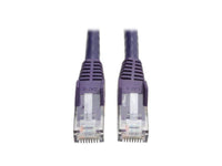 Eaton Tripp Lite N201-010-PU Cat6 Gigabit Snagless Molded (UTP) Ethernet Cable (RJ45 M/M), PoE, Purple, 10 ft. (3.05 m)