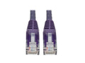 Eaton Tripp Lite N201-015-PU Cat6 Gigabit Snagless Molded (UTP) Ethernet Cable (RJ45 M/M), PoE, Purple, 15 ft. (4.57 m)