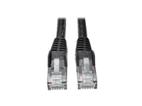Eaton Tripp Lite N201-030-BK Cat6 Gigabit Snagless Molded (UTP) Ethernet Cable (RJ45 M/M), PoE, Black, 30 ft. (9.14 m)