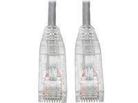 Eaton Tripp Lite N201-S8N-GY Cat6 Gigabit Snagless Slim UTP Ethernet Cable (RJ45 M/M), PoE, Gray, 8-in. (20.32 cm)
