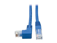 Eaton Tripp Lite N204-001-BL-DN Down-Angle Cat6 Gigabit Molded UTP Ethernet Cable (RJ45 Right-Angle Down M to RJ45 M), Blue, 1 ft. (0.31 m)