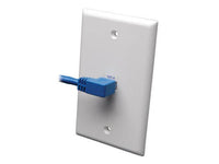 Eaton Tripp Lite N204-005-BL-LA Left-Angle Cat6 Gigabit Molded UTP Ethernet Cable (RJ45 Left-Angle M to RJ45 M), Blue, 5 ft. (1.52 m)
