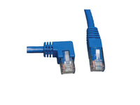 Eaton Tripp Lite N204-010-BL-LA Left-Angle Cat6 Gigabit Molded UTP Ethernet Cable (RJ45 Left-Angle M to RJ45 M), Blue, 10 ft. (3.05 m)