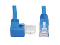 Eaton Tripp Lite N204-015-BL-RA Right-Angle Cat6 Gigabit Molded UTP Ethernet Cable (RJ45 Right-Angle M to RJ45 M), Blue, 15 ft. (4.57 m)
