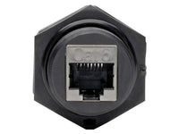 Eaton Tripp Lite N206-BC01-IND RJ45 Bulkhead Coupler for Cat5/Cat6, Female to Female, Shielded, Industrial, Dust Cap - IP68, TAA