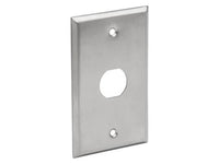 Eaton Tripp Lite N206-FP01-IND 1-Port Single Gang Faceplate, Stainless Steel, Industrial Grade, IP44, TAA