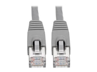 Eaton Tripp Lite N262-010-GY Cat6a 10G Snagless Shielded STP Ethernet Cable (RJ45 M/M), PoE, Gray, 10 ft. (3.05 m)