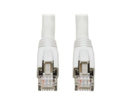 Eaton Tripp Lite N272-050-WH Cat8 25G/40G-Certified Snagless Shielded S/FTP Ethernet Cable (RJ45 M/M), PoE, White, 50 ft. (15.24 m), TAA