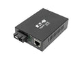 Eaton Tripp Lite N785-P01-SC-MM1 Gigabit Multimode Fiber to Ethernet Media Converter, POE+ - 10/100/1000 SC, 850 nm, 550M (1804.46 ft.)