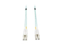 Eaton Tripp Lite N820-03M 10Gb Duplex Multimode 50/125 OM3 LSZH Fiber Patch Cable (LC/LC) - Aqua, 3M (10 ft.)