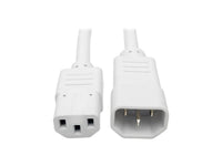 Eaton Tripp Lite P005-002-AWH Heavy-Duty PDU Power Cord, C13 to C14 - 15A, 250V, 14 AWG, 2 ft. (0.61 m), White
