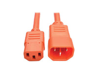 Eaton Tripp Lite P005-006-AOR Heavy-Duty PDU Power Cord, C13 to C14 - 15A, 250V, 14 AWG, 6 ft. (1.83 m), Orange