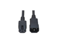 Eaton Tripp Lite P018-002 Power Cord C14 to C15 - Heavy-Duty, 15A, 250V, 14 AWG, 2 ft. (0.61 m), Black