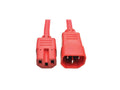 Eaton Tripp Lite P018-002-ARD Power Cord C14 to C15 - Heavy-Duty, 15A, 250V, 14 AWG, 2 ft. (0.61 m), Red
