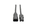 Eaton Tripp Lite P018-003 Power Cord C14 to C15 - Heavy-Duty, 15A, 250V, 14 AWG, 3 ft. (0.91 m), Black