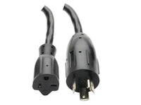 Eaton Tripp Lite P046-06N Power Cord Adapter, NEMA L5-20P to NEMA 5-20R - Heavy-Duty, 20A, 125V, 12 AWG, 6-in. (15.24 cm), Black