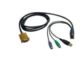 Eaton Tripp Lite P778-015 USB/PS2 Combo Cable for NetDirector KVM Switches B020-U08/U16 and KVM B022-U16, 15 ft. (4.57 m)