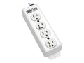 Eaton Tripp Lite PS-415-HG Safe-IT Medical-Grade Power Strip, UL 1363, 4 Hospital-Grade Outlets, Antimicrobial, 15 ft. (4.57 m) Cord