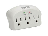 Eaton Tripp Lite SK3-0 Protect It 3-Outlet Surge Protector, Direct Plug-In, 660 Joules, 2 Diagnostic LEDs