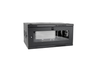 Eaton Tripp Lite SRW6UDPGVRT SmartRack 6U Low-Profile Switch-Depth-Plus Wall-Mount Mini Rack Enclosure, Wide, Acrylic Window