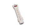 Eaton Tripp Lite SUPER7TEL Protect It 7-Outlet Surge Protector, 7 ft. (2.13 m) Cord, 2520 Joules, Fax/Modem Protection, RJ11