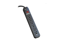 Eaton Tripp Lite TLP606B Protect It 6-Outlet Surge Protector, 6 ft. Cord, 790 Joules, Diagnostic LED, Black Housing
