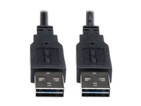 Eaton Tripp Lite UR020-010 Universal Reversible USB 2.0 Cable (Reversible A to Reversible A M/M), 10 ft. (3.05 m)