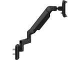 Humanscale M21NTNHBCTB M2.1 Monitor Arm with Hardwall Mount, 4 Straight Link and Dynamic Link, Black with Black Trim