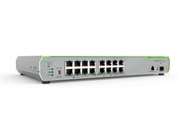 Allied Telesis AT-GS910/18XST-10 Gigabit Unmanged Switch with 10G uplink, 16x 10/100M/1G-T, 1x 100M/1/2.5/5/10G-T, 1x SFP+ with internal PSU, US Power Code