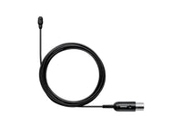 Shure TL47B/O-MTQG-TA TwinPlex Subminiature Omnidirectional Lavalier, Low Sensitivity, 1.6 mm Cable with MTQG Connector, Black TAA - Dual-Diaphragm