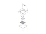 Oberon 1007-3100 Right-Angle Wi-Fi Access Point Wall Bracket, Spring-Attached GE HealthCare ApexPro FH Access Point Trim