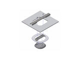 Oberon 1039-JNAP47 Steel Recessed Suspended Ceiling Access Point Installation Kit, Panel Bridge with HPE Juniper AP47 Ac