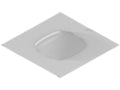 Oberon 1047-CW9166 Locking Suspended Ceiling Tile Access Point Enclosure, 3INH x 18.5INW x 18.5IND (76 mm x 470 mm x 470 mm) Back Box, Cisco CW9164 and CW9166 Access