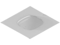 Oberon 1047-CW9166 Locking Suspended Ceiling Tile Access Point Enclosure, 3INH x 18.5INW x 18.5IND (76 mm x 470 mm x 470 mm) Back Box, Cisco CW9164 and CW9166 Access