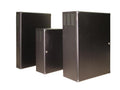 Chatsworth 13050-123 ThinLine II Wall-Mount Cabinet; 26INW x 36INH x 12IND; Gray; Top Panel - Removable; Rail Type - Tapped 12-24; Sides - Yes; Front Door - Solid Metal