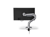 HAT Design Works E5-D1L-SLV E5 Single Dynamic Monitor Arm, Light, Silver, holds 25 lbs, up to 49IN screen