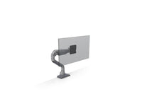HAT Design Works E5-D1L-SLV E5 Single Dynamic Monitor Arm, Light, Silver, holds 25 lbs, up to 49IN screen