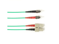 Black Box FOLZH10-001M-STSC-GN 10G MM FO PC Duplx, Lszh, GN, STLC 1M