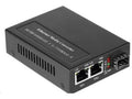 Axiom MCP33-AT-SFP-AX POE+ RJ45 to Open Slot Media Conv